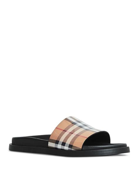 burberry pool slides women's|burberry slides for women.